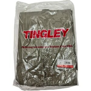 TINGLEY Magnaprene Flame Resistant Rain Bib Overalls ~ Tan -‎ M- 012008 ~ NEW